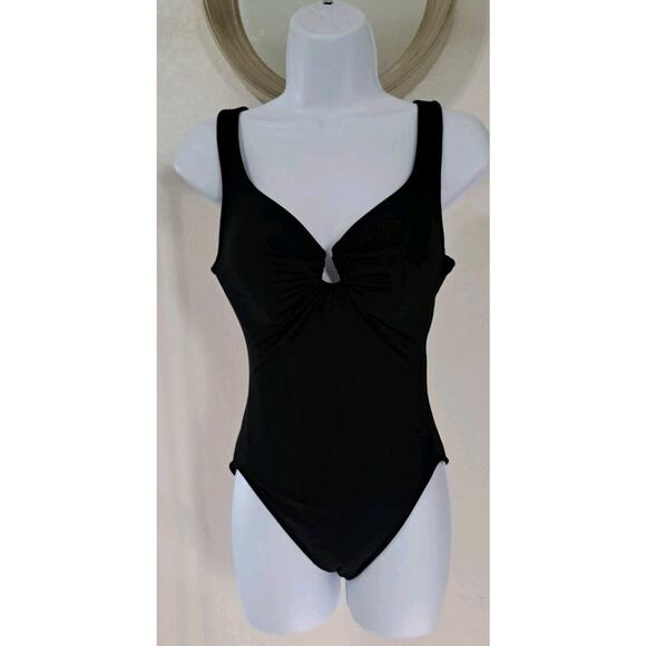 Miraclesuit Black One Piece Swim Sleek Design - Picture 3 of 9